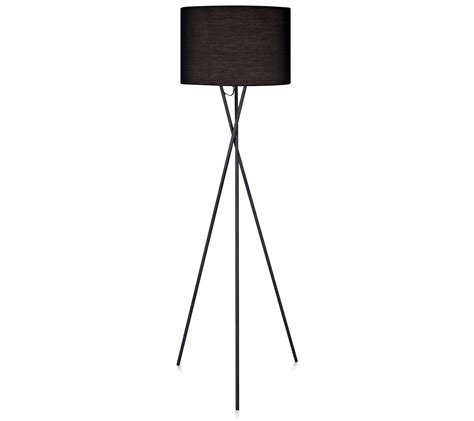 Versanora Cara Tripod Floor Lamp With Black Shade