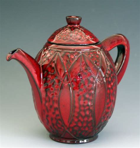 kamakura red angel teapot by swanica ligtenberg swan ceramics handmade pottery teapot