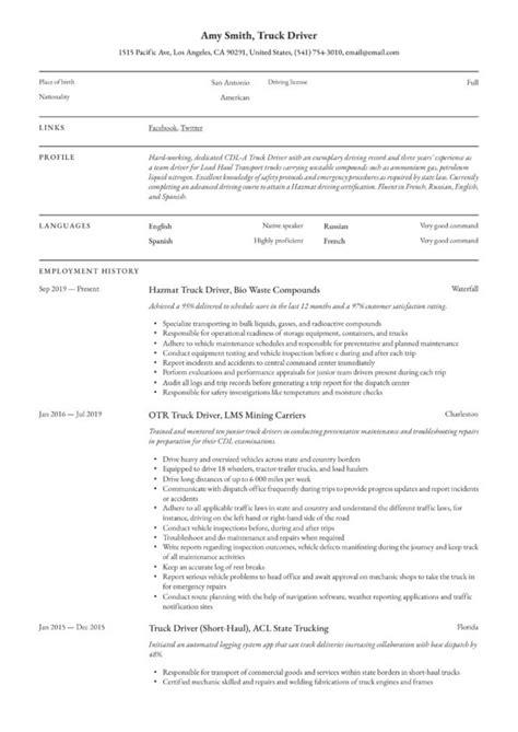 Transportation Resume Examples And Guides 2023 Pdfs