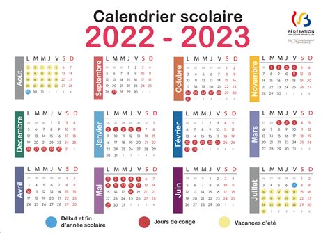 Calendrier Scolaire 2022 2023 224 Imprimer Aria Art Riset