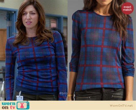 Chelsea peretti (born february 20, 1978; WornOnTV: Gina's blue checked long sleeve top on Brooklyn ...