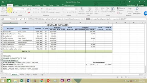 Formulas Para Hacer Una Nomina En Excel Actualizado Noviembre 2022