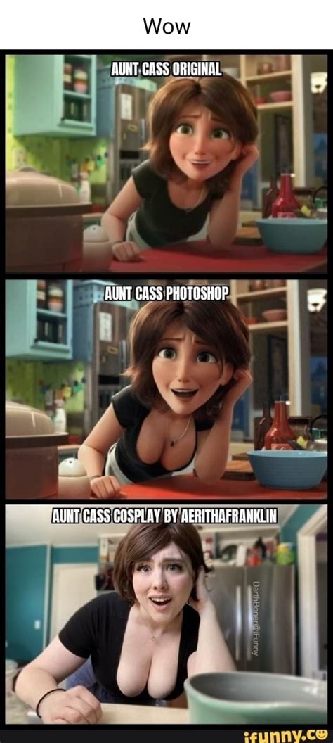 Wow Aunt Cass Original Aunt Cass Photoshop ~ Aunt Cass Cosplay By Aerithafranklin Ifunny