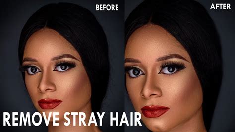 How To Quickly Remove Stray Hair In Minutes Photoshop Tutorial Youtube