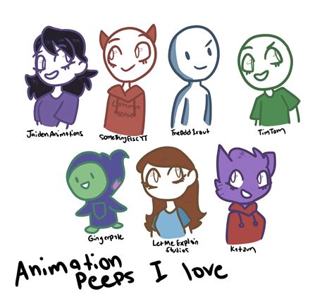 Animation Peeps I Love They Are All Talented Little Beans