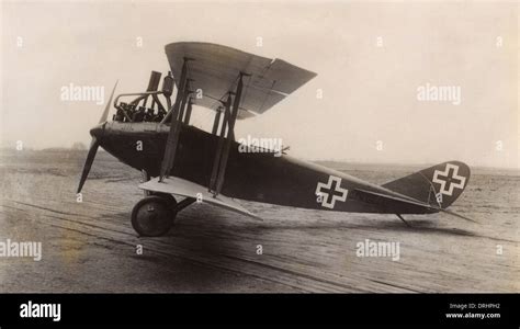 German Dfw Cv Biplane Ww1 Stock Photo Alamy