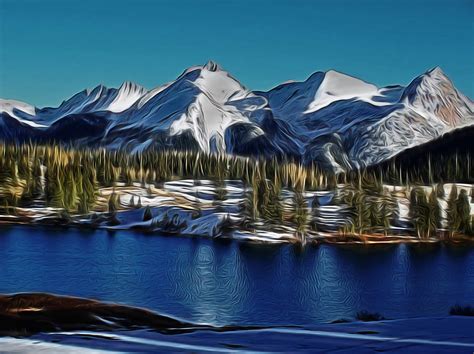Molas Lake Digital Art Digital Art By Ernie Echols Fine Art America