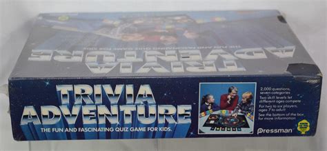 Nos Vintage Trivia Adventure Board Game Pressman Sealed 1983 Planets