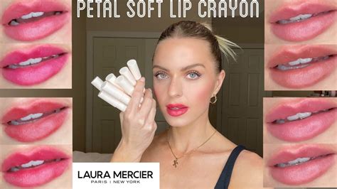 New Laura Mercier Petal Soft Lip Crayon Review And Try On Youtube