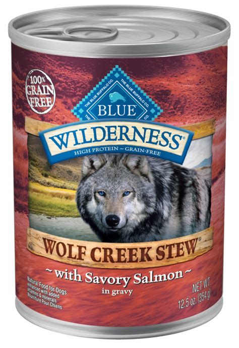 Fortunately, blue buffalo takes pet health and owner concerns seriously and all the food it produces is wheat, corn and soy free. Blue Buffalo Wilderness Wolf Creek Stew Savory Salmon Stew ...