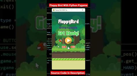 Flappy Bird With Python Pygame Source Code In Description Youtube