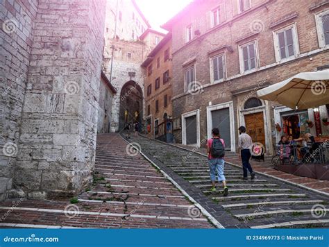 Perugia Umbria Italy August 2020 One Of The Gateways To The