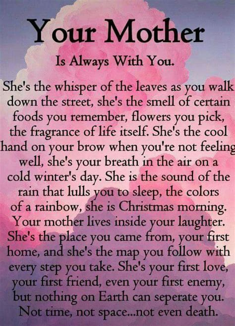 Yes, that's absolutely correct. I feel you everywhere! I miss you Mommy