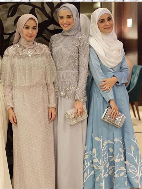 baju pesta terbaru muslim desain gaun pengantin modern