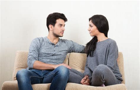 Young Happy Couple Stock Image Image Of Intimacy Comfortable 61410133