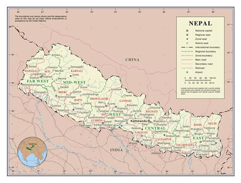Map Of Nepal Gambaran