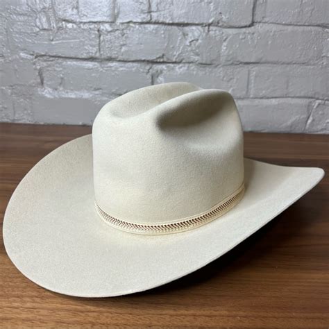 Stetson Accessories Vintage Stetson Beige Rancher Cowboy Hat Long