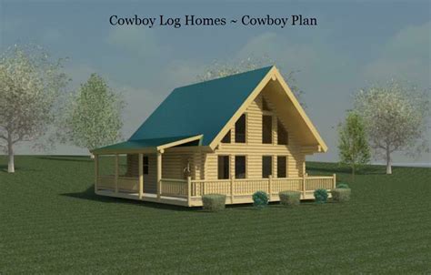Cowboy Plan 866 Sq Ft Cowboy Log Homes
