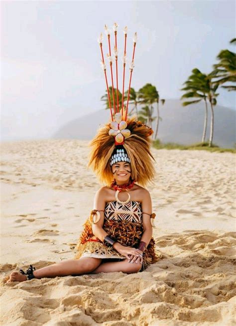 Samoan Women Hawaii Hula Island Wear Itai Melanesia Hula Dancers