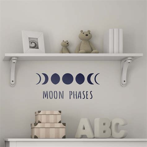 Moon Phases Wall Stencil Large Lunar Phases Stencil Stencils Wall