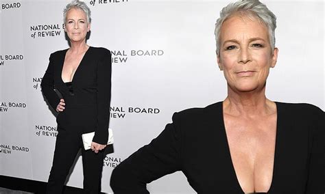 Jamie Lee Curtis 61 Flaunts Substantial Cleavage At The National