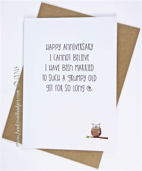 excited to share the latest addition to my etsy shop funny anniversary card grumpy old git