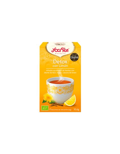 Yogi Tea Detox Con LimÓn 17 Bolsitas De InfusiÓn