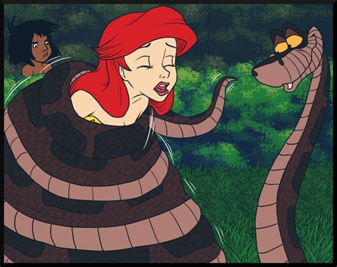 Discover more posts about coils_squeezing. Kaa Coiling Ariel by jazz316 on DeviantArt