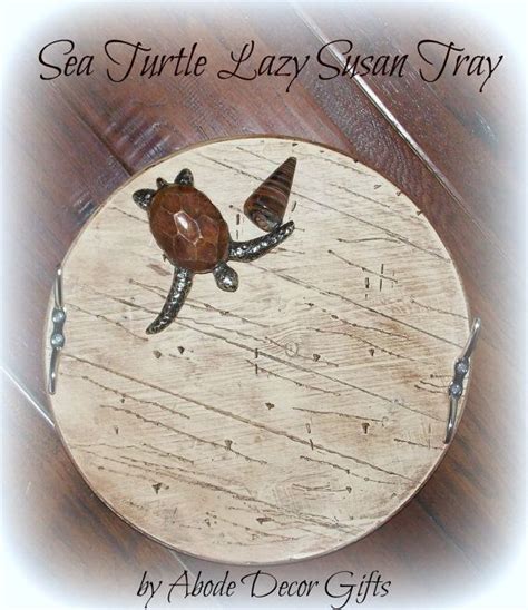 Lazy Susan Serving Tray Sea Turtle Sea Turtle Tray Coastal Etsy Sea