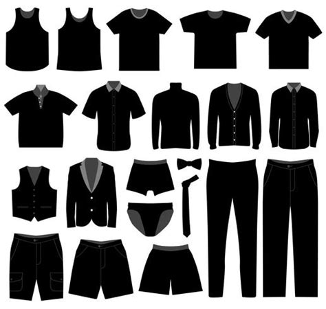 Male Apparel Clothing 341082 Vector Art At Vecteezy