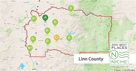 Linn County Map With Cities