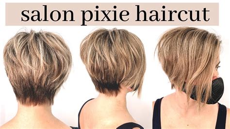 SALON PIXIE HAIRCUT TUTORIAL Short Pixie On Thick Fine Hair Intuitive Haircutting Lina