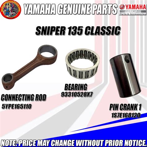 Sniper 135 Classic Connecting Rod Kit Ygp Genuine 5yp E1651 10