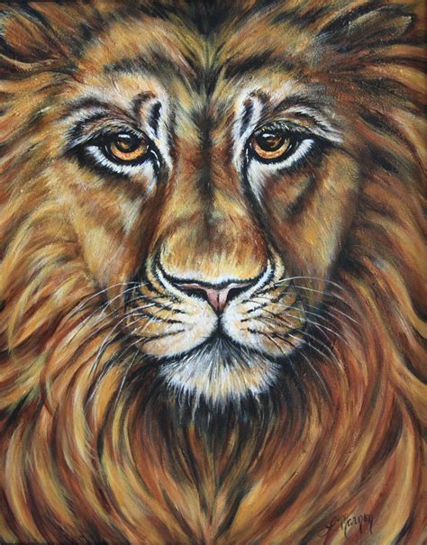 Lion Painting Acrylic On Canvas By Lsmstudios On Etsy 13500 Lion