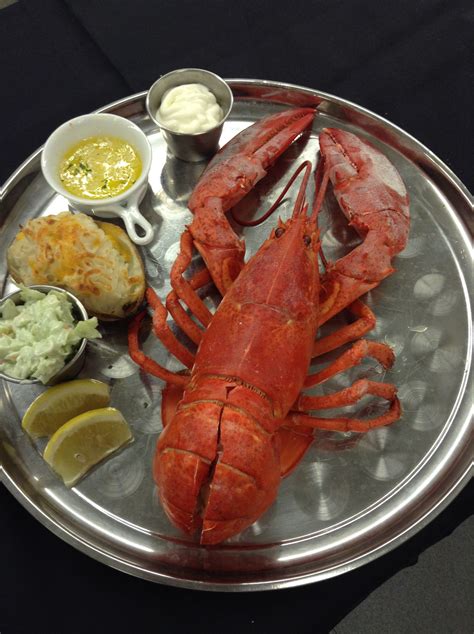 Nova Scotia Lobster Dinner Steamed Or Grilled With Coleslaw And Choice