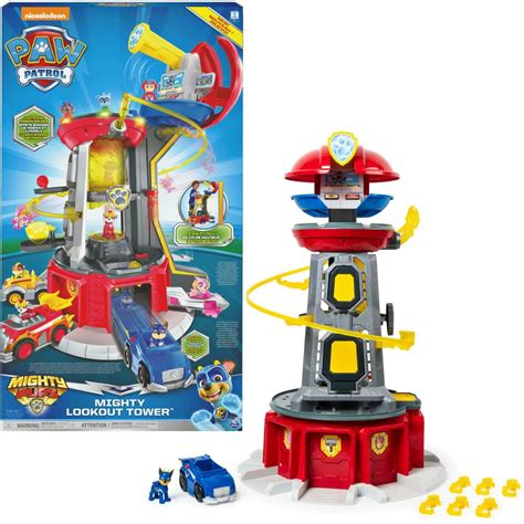 Paw Patrol Mighty Pups Lookout Tower Toys