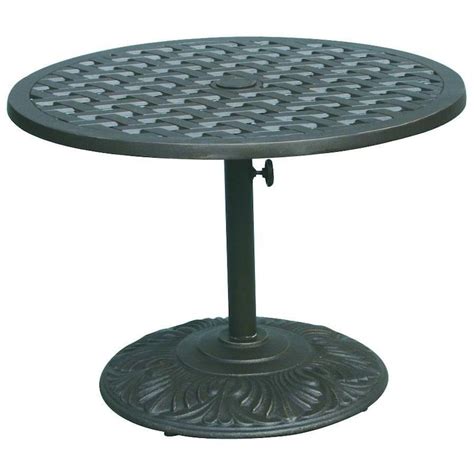 Darlee Series 30 30 Inch Cast Aluminum Pedestal Patio Chat Table Bbqguys