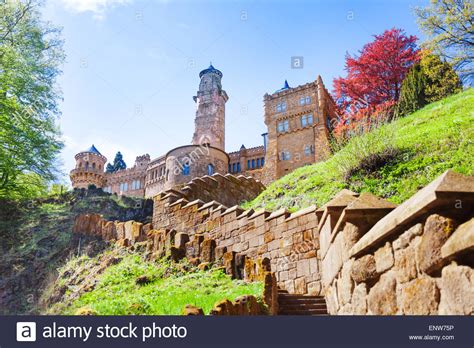 View Of Lions Castle Lowenburg In Kassel Germany Stock Photo Alamy