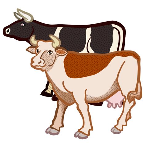 Two Cows Free Svg