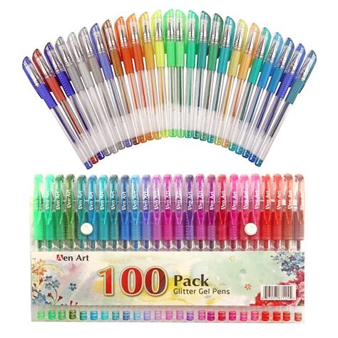 Amazon 100 Pack Of Glitter Gel Pens For 1599 And Free