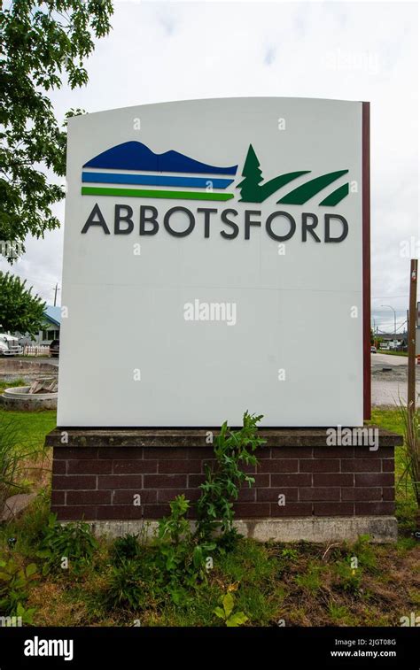 Welcome To Abbotsford Sign Hi Res Stock Photography And Images Alamy