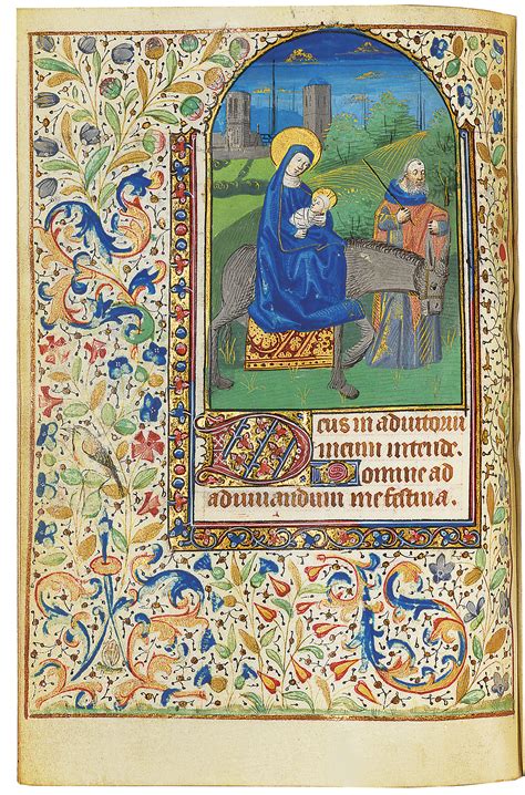 BOOK OF HOURS, use of Paris, in Latin and French, ILLUMINATED ...