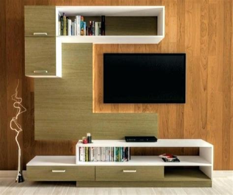 Wall Mount Engineered Wood Living Room Tv Cabinet Designing Service