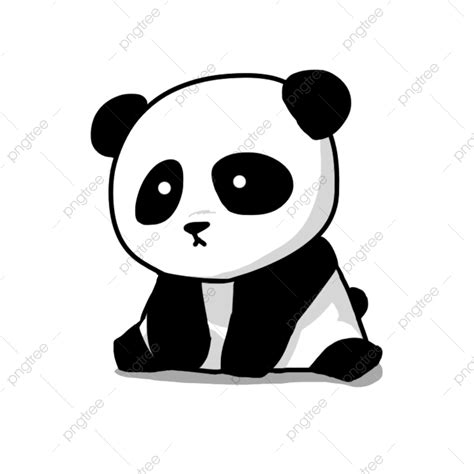 Cute Panda Silhouette Png Free Cute Baby Panda Q Version Baby Panda