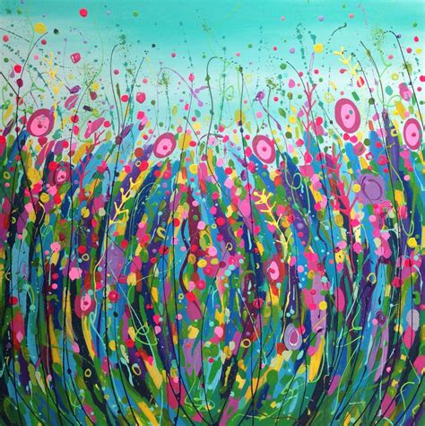 Happiness Abstract Acrylic Painting By Leanne Hughes Abstract
