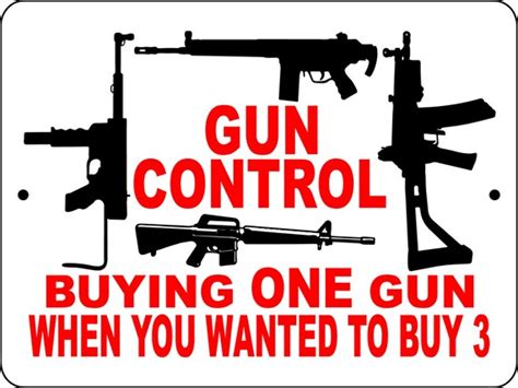 Items Similar To Guns Control Sign 9x12 Aluminum Gc1 On Etsy