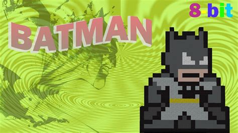 Batman 8 Bit Minecraft Pixel Art Youtube
