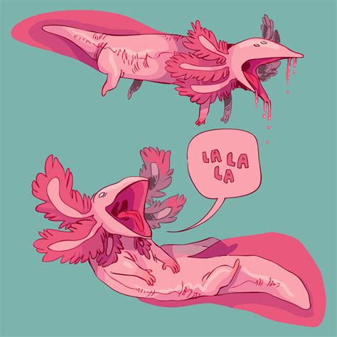 Axolotls By Kichaa On Deviantart Character Design Art Inspiration