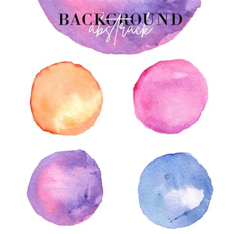 Premium Vector Circle Of Abstract Background From Watercolor