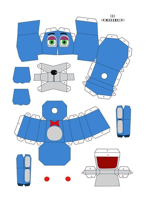 Five Nights At Freddys 2 Toybonnie Papercraft Pt1 By Adogopaper On